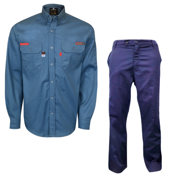 Flame Resistant Workwear Set – Shirt & Pant | CAT 2 – CAL 8 | FR Antistatic