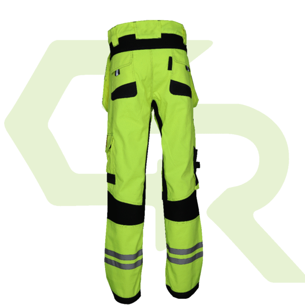 High Visibility Cargo Work Pants – Reflective Safety Trousers with Multi-Pockets - Image 3