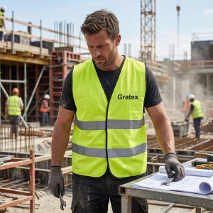 Safety Vest With Reflector Tape