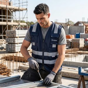 Safety Vest With Reflector Tape