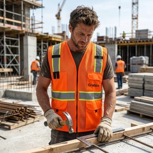Safety Vest With Reflector Tape