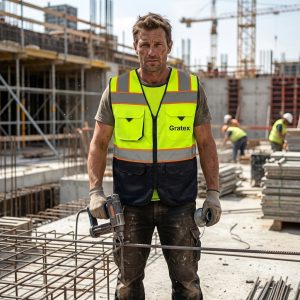 Double Color Hi-Visible Safety Vest Double Color Reflector Tape