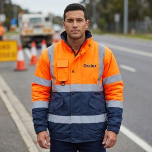 Double Color Hi-Viz Winter Safety Jaket With Quilted Lining