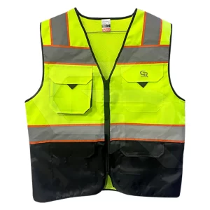 Double Color Hi-Visible Safety Vest Double Color Reflector Tape