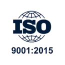 ISO 9001:2015 quality management standard logo